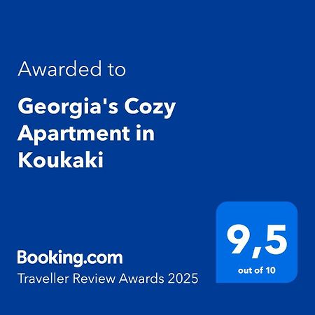 Georgia's Cozy Apartment in Koukaki Athena Bagian luar foto